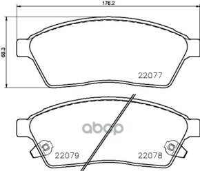 К-Т Торм. Колодок Fr Cad Srx 09- Brembo арт. P09009