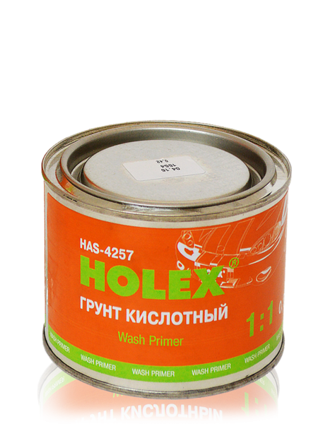 фото Грунт Holex Wash Primer 1:1 кислотный 0,5 л (без отвердителя, нужен отвердитель 183987t)