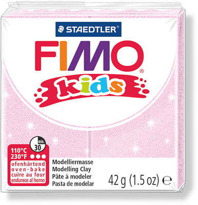 Полимерная глина для детей FIMO kids 206 (перламутровый светло-розовый) 42г