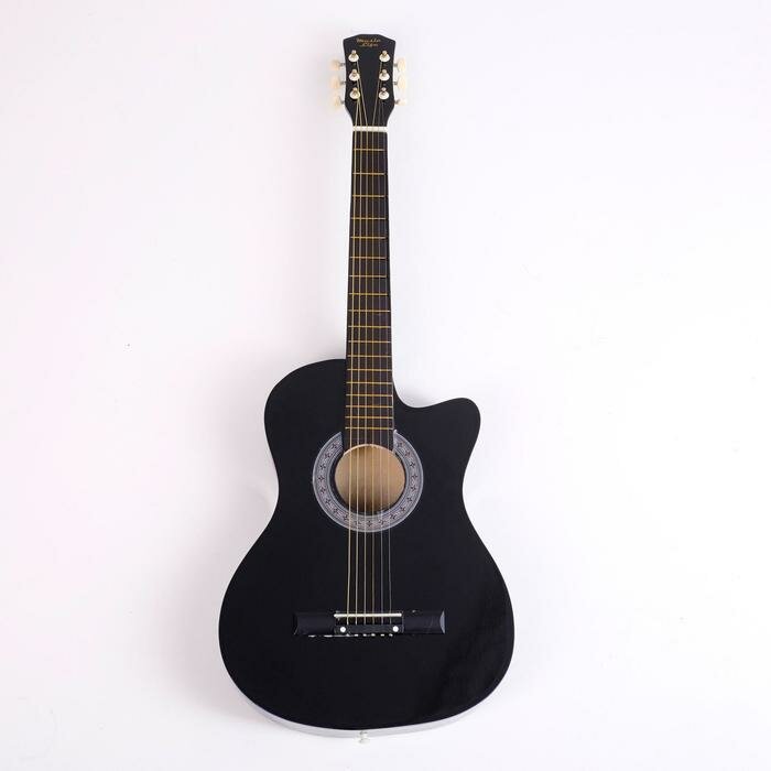 Music Life Гитара акустическая Music Life черная, 6-ти струнная 97 см