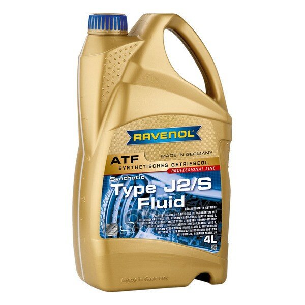 RAVENOL 1211115004 Масло трансмиссионное ATF J2/S 4л (синтетика)