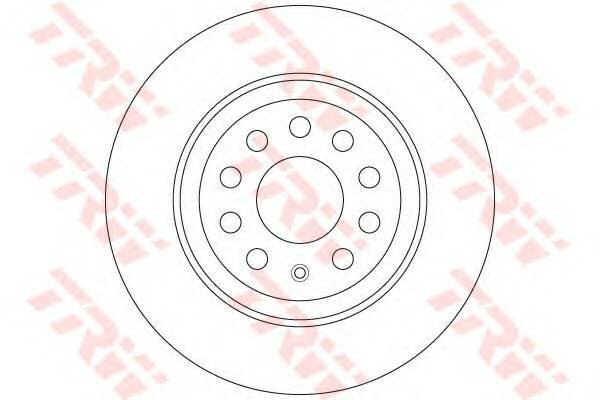 Задний тормозной диск Trw DF6504