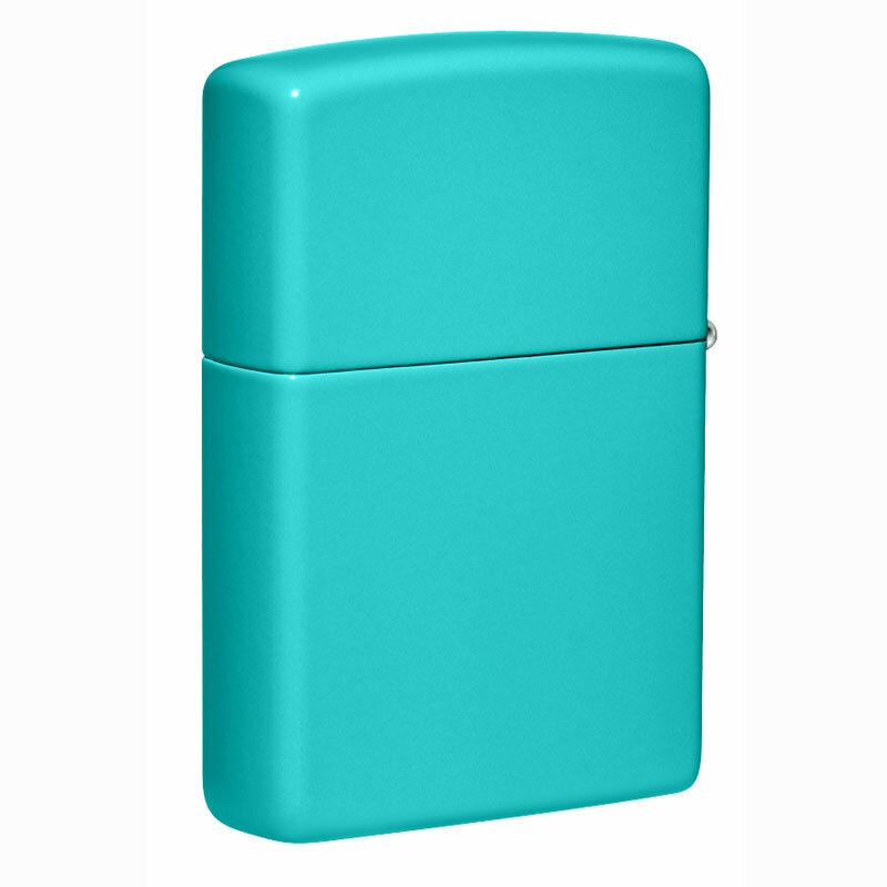 Зажигалка Zippo Classic Flat Turquoise 49454 - фотография № 6