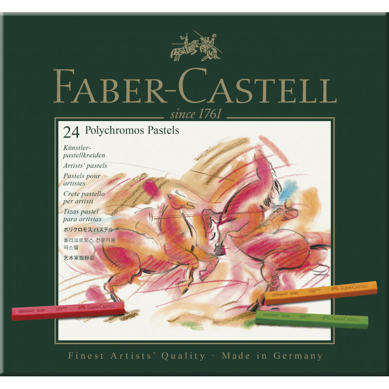 Пастель Faber-Castell Polychromos сухая 24 цвета