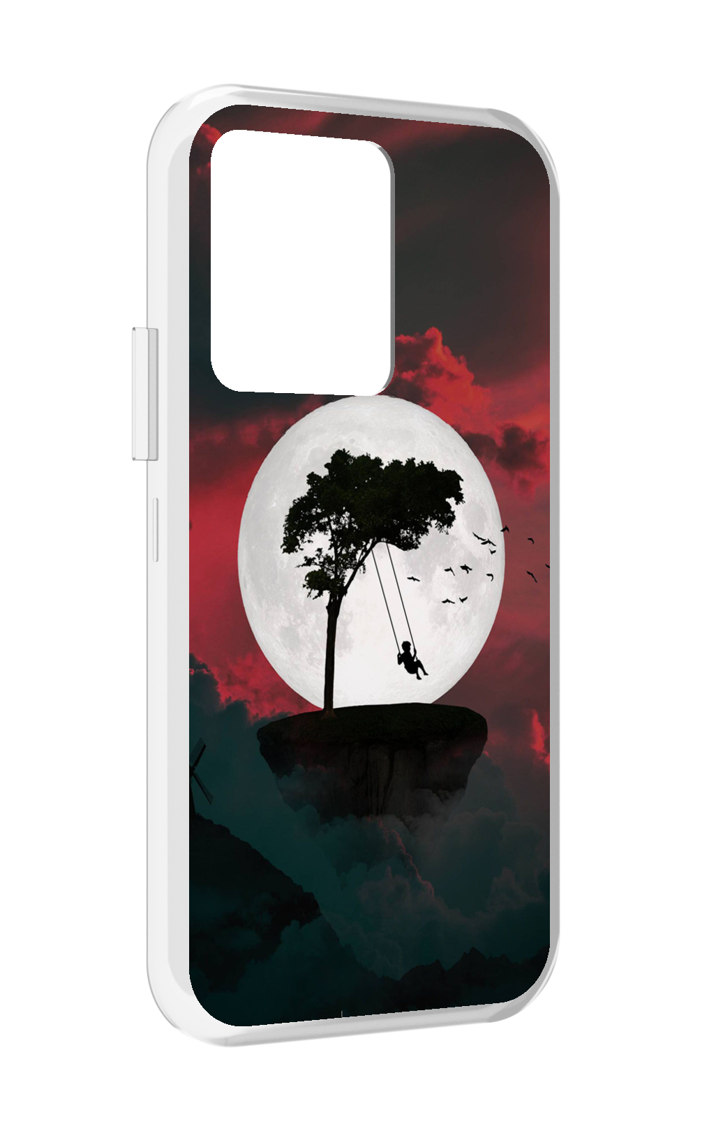 фото Чехол MyPads качели-над-пропастью для Vivo iQOO 10 задняя-панель-накладка-бампер