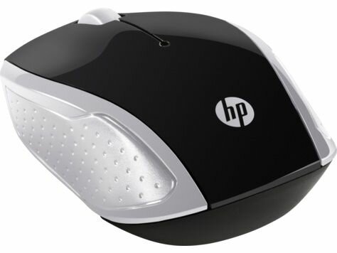 Мышь HP 200 Pk серебристый оптическая (1000dpi) беспроводная USB для ноутбука (2but)