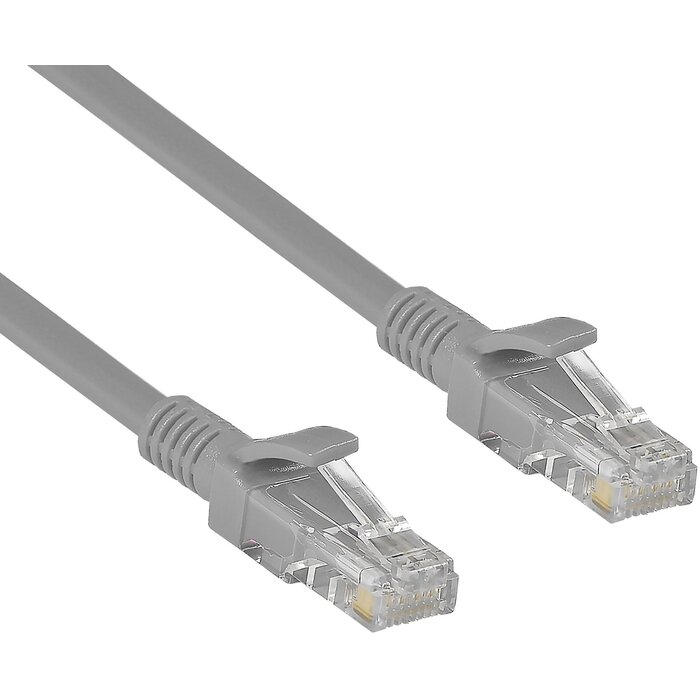 ExeGate Патч-корд UTP 5e кат. ExeGate UTP-RJ45-RJ45-5e-2M-GY с разъемами RJ-45, серый (2.0м)