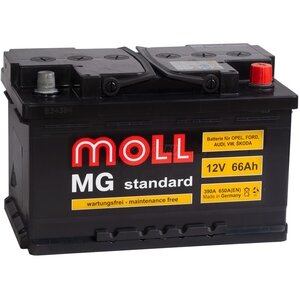 Аккумулятор Moll MG Standard 66 Ач 650А низкий
