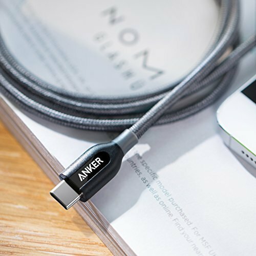Укрепленный кабель Anker PowerLine+ USB-C to USB-C 2.0 (6ft / 1.8m) Black