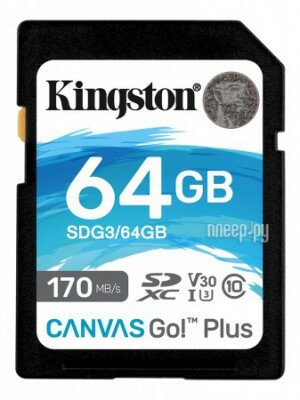Карты памяти 64Gb Kingston SDG3/64GB .