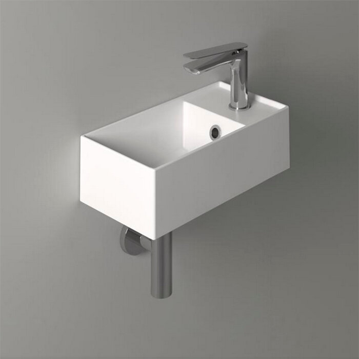 фото SIMAS AGILE Раковина подвесная 40х20 см, правая , с 1 отв под смеситель,цвет белый