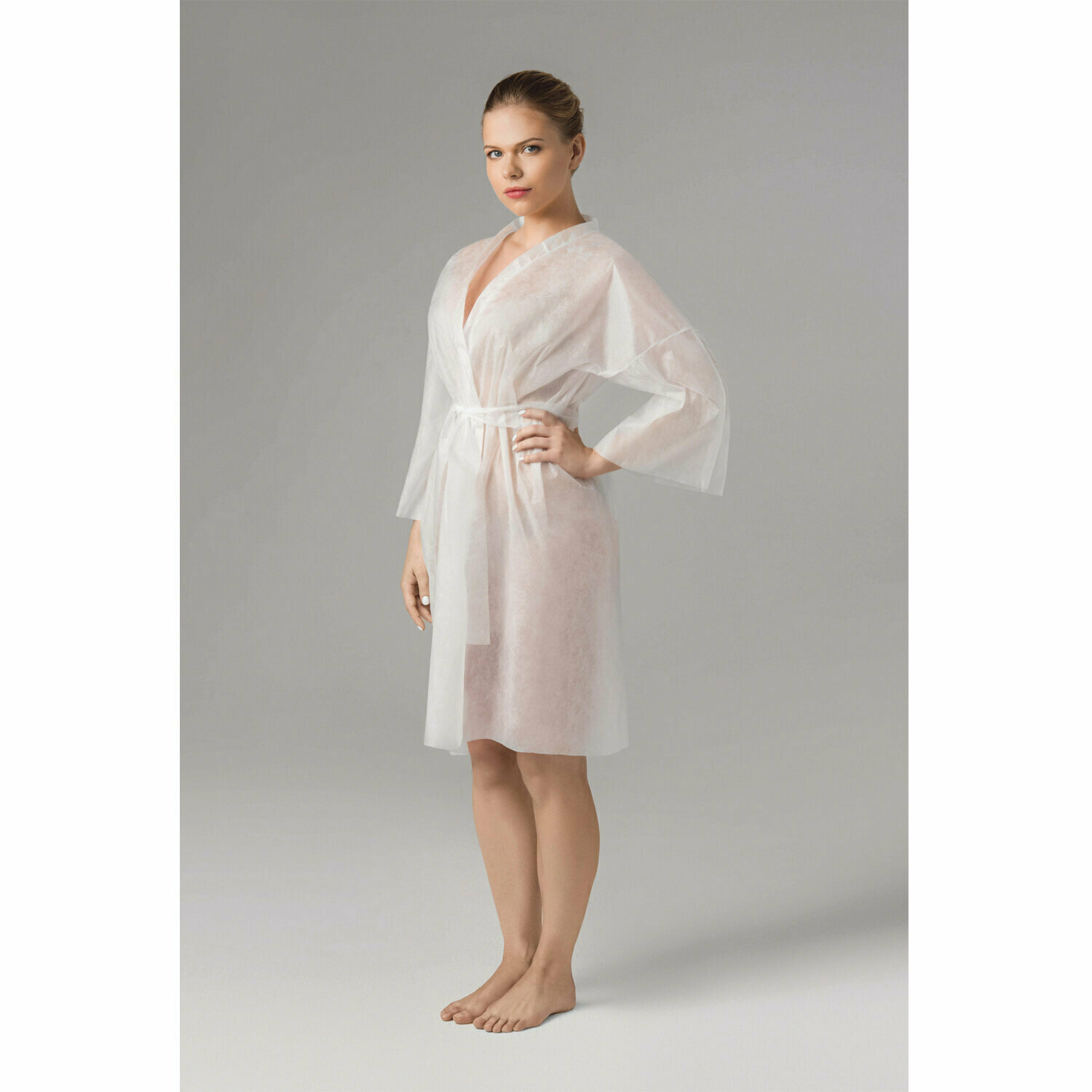 фото Халат-кимоно чистовье 02-189, комплект 2 упаковки по 5 шт.