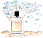 Мужская парфюмерия Hermes Terre D'Hermes туалетная вода 100ml+гель для душа 40ml+пена после бритья 40ml - изображение