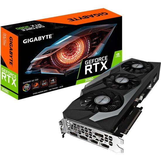Видеокарта GIGABYTE GeForce RTX 3080 GAMING OC 2.0 10G