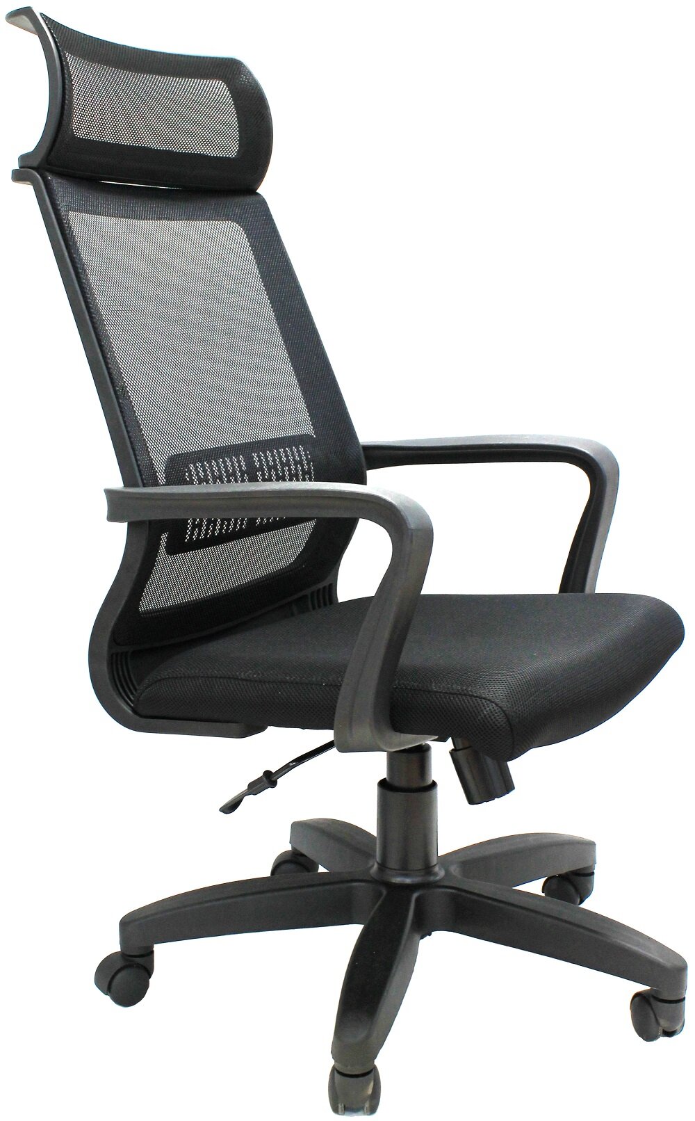 Компьютерное кресло Евростиль Оптима Люкс офисное, обивка: ткань/сетка, цвет: черный