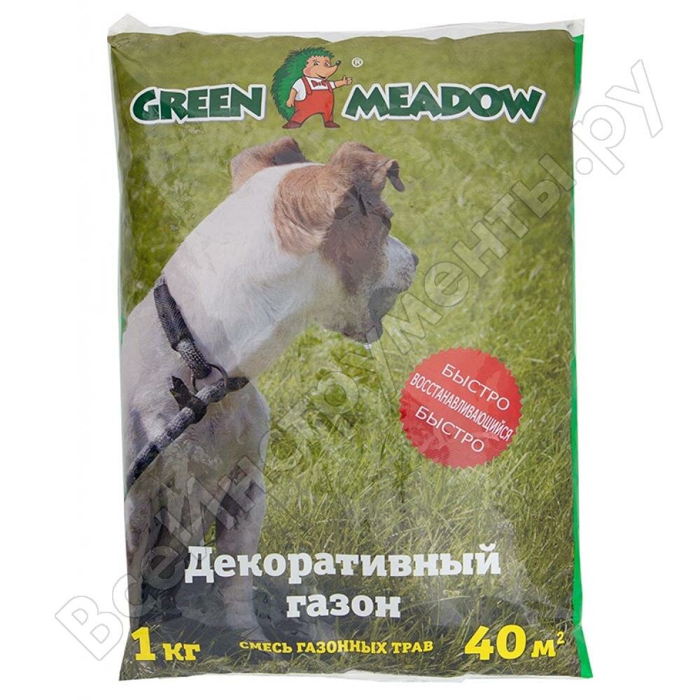 GREEN MEADOW Семена газона восстановления и ремонта поврежден участков на газоне 1 кг 4607160330662