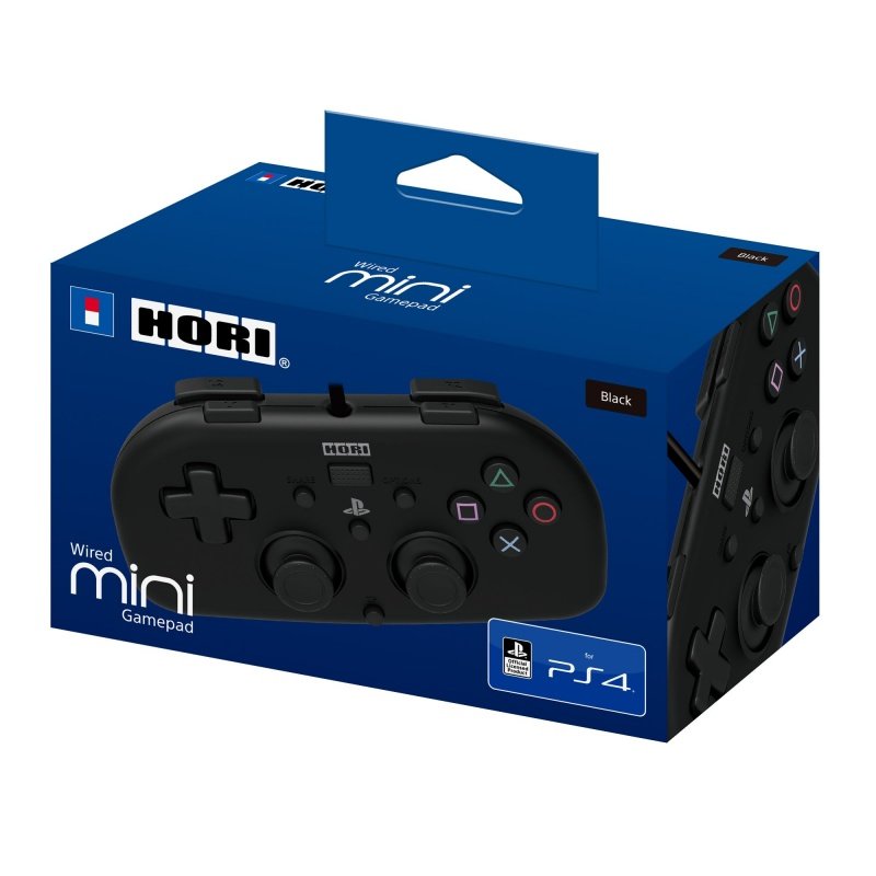 Джойстик HORI Wired MINI Gamepad Black (PS4)