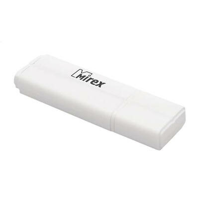 Флешка Mirex LINE WHITE, 16 Гб, USB2.0, чт до 25 Мб/с, зап до 15 Мб/с, белая Mirex