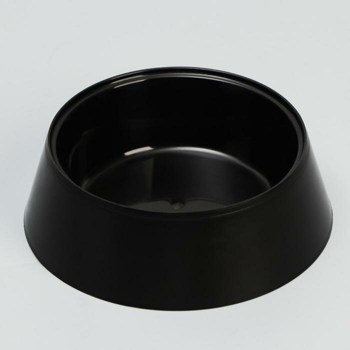 Пижон Миска 14,5 х 4,7 см, 0,3 л, черный глянец - фотография № 1