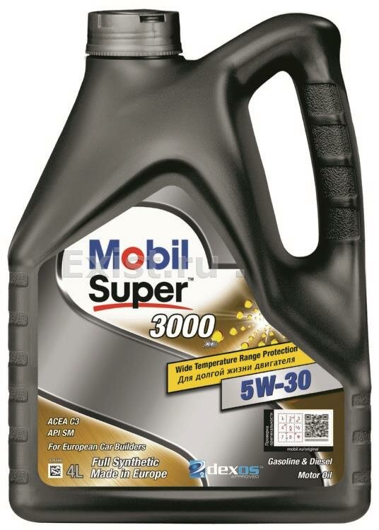   MOBIL Super 3000 XE 5W-30 DEXOS2 4 . API SM