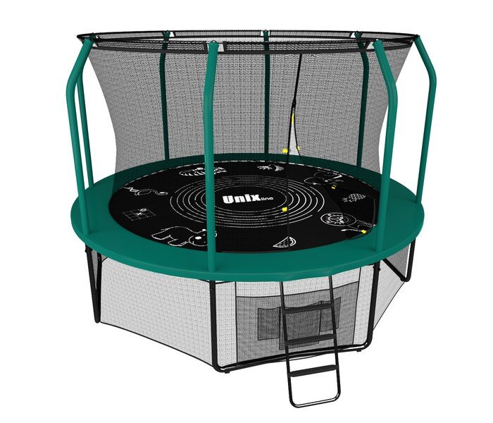 Батут UNIX Line SUPREME GAME 10 ft (green) зеленый