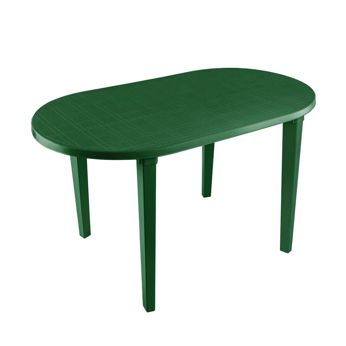 Стол пластиковый овальный Стандарт Пластик 140 x 80 x 71 см темно-зеленый