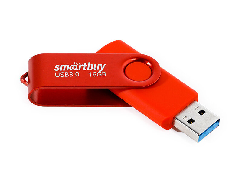 USB Flash Drive 16Gb - SmartBuy UFD 3.0 Twist Red SB016GB3TWR