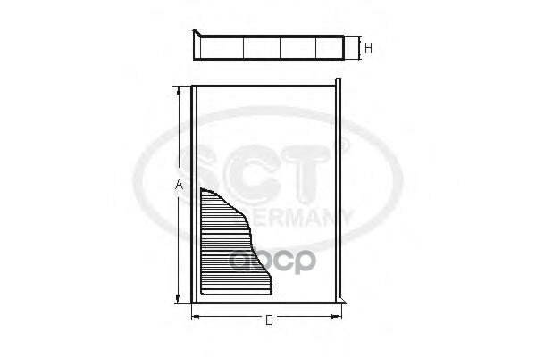 Фильтр Салонный 1110 6 9405 20 SCT арт. SA1110