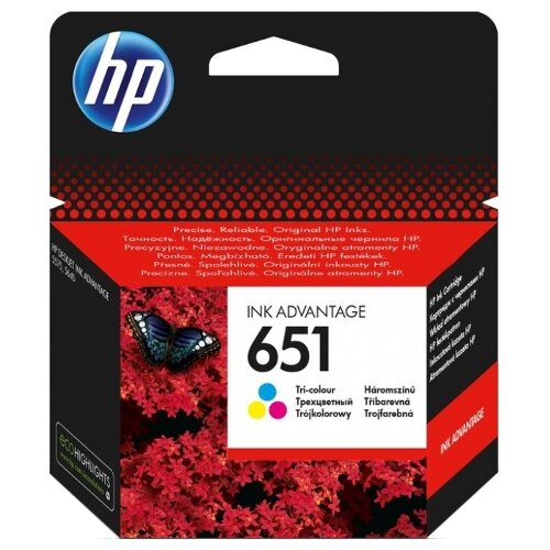 К-ж HP C2P11AE (HP651) Color для Deskjet Ink Advantage 5645, 5575 ориг.