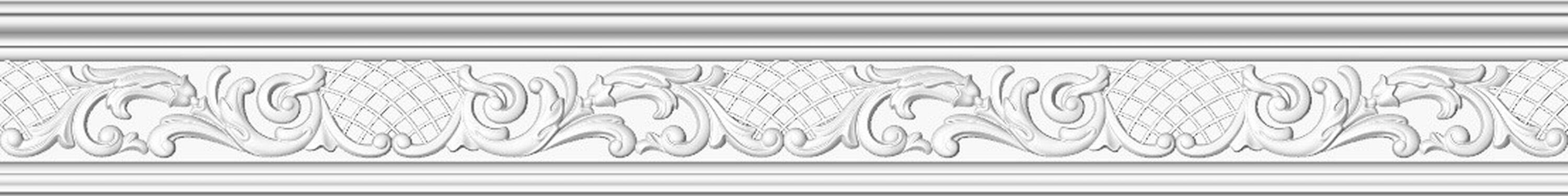 фото Плинтус потолочный FORMAT 213065 200х4,8х12,1 см белый