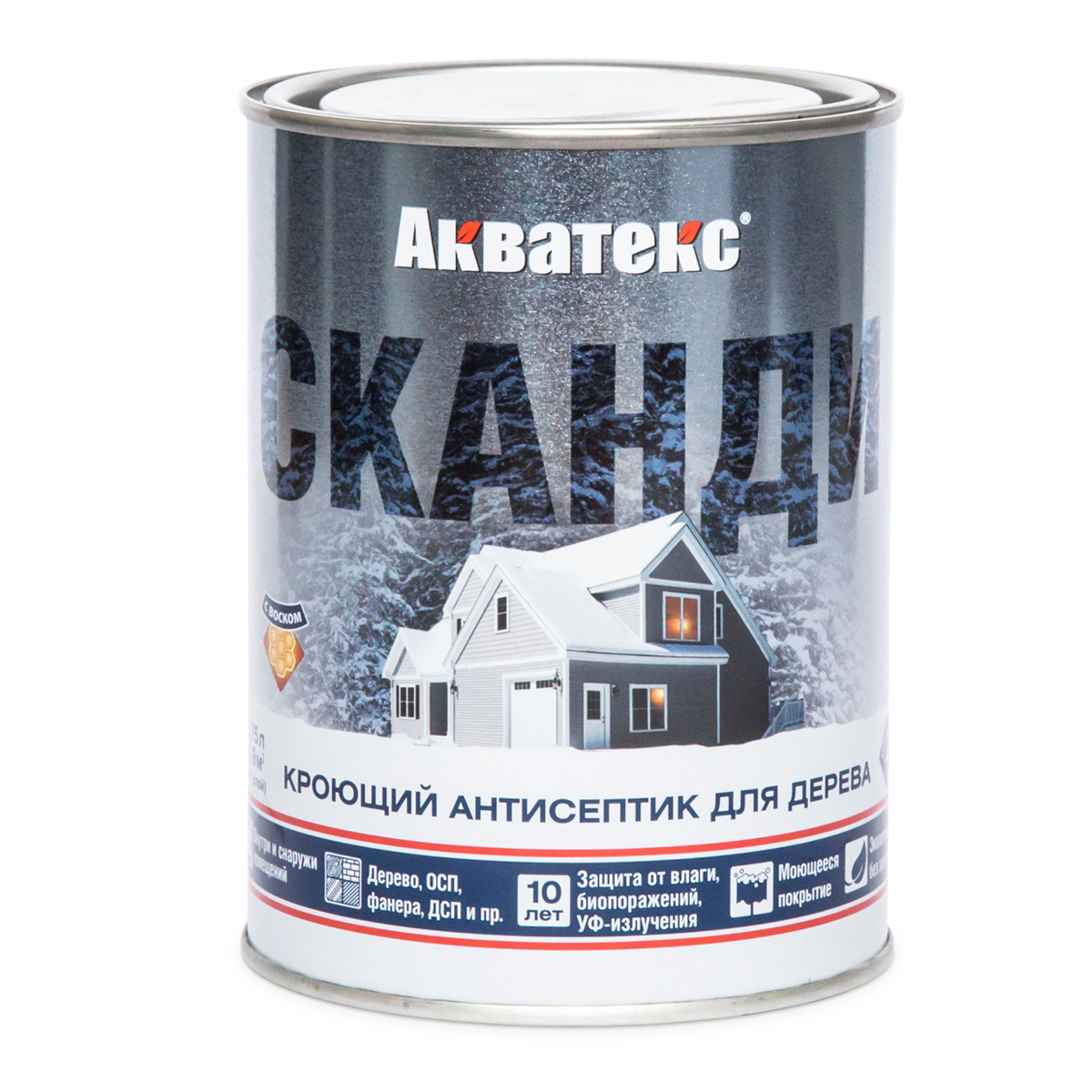 антисептик акватекс сканди для дерева айсберг база а 9л - фото №1