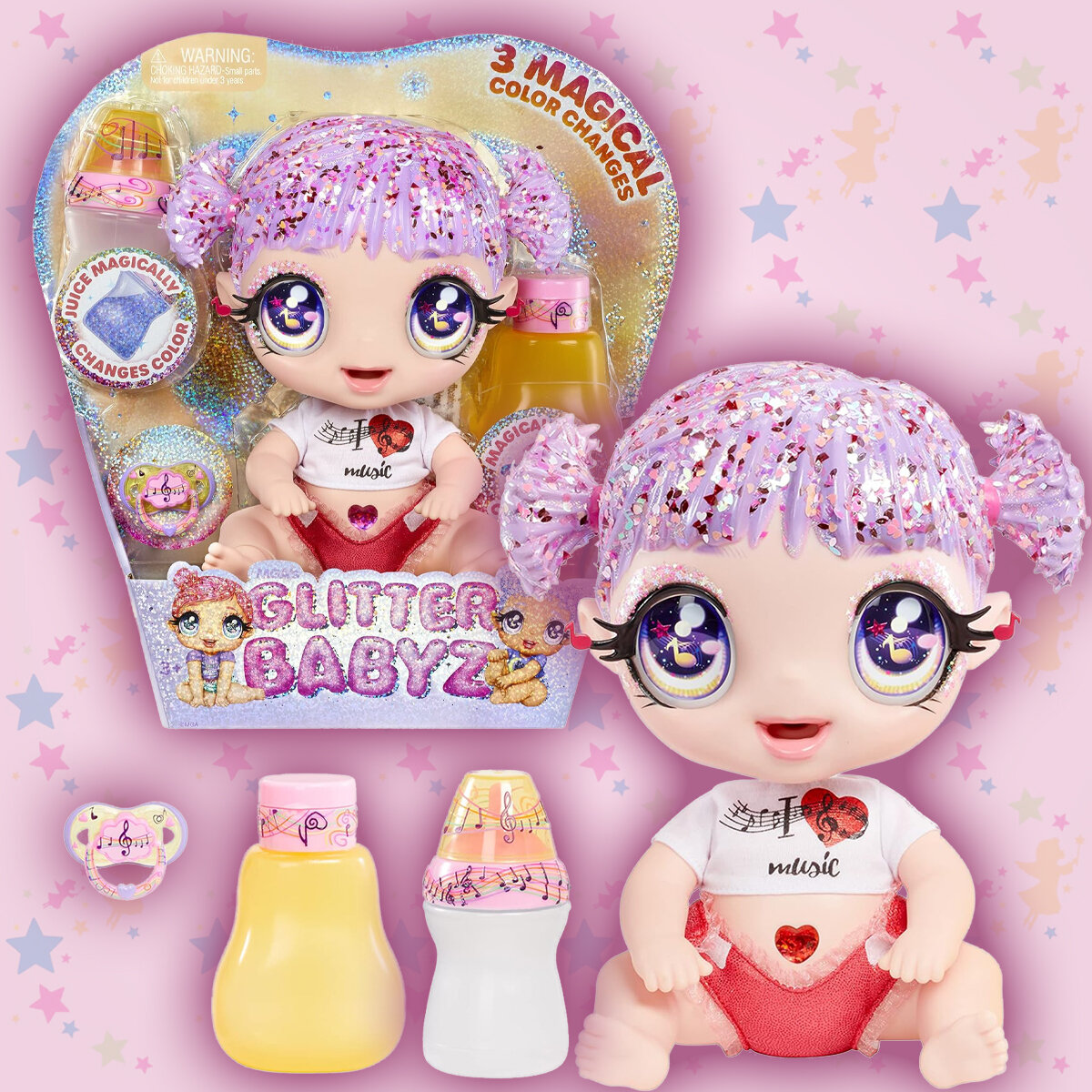 Кукла Glitter Babyz серия 2 Мелоди Хайноут Melody Highnote 28 см