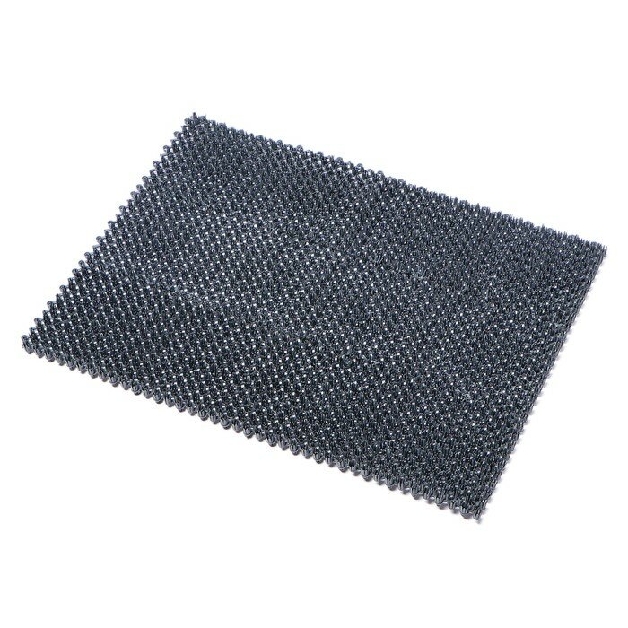Покрытие ковровое щетинистое без основы «Травка», 40×53 см, цвет серый - фотография № 2