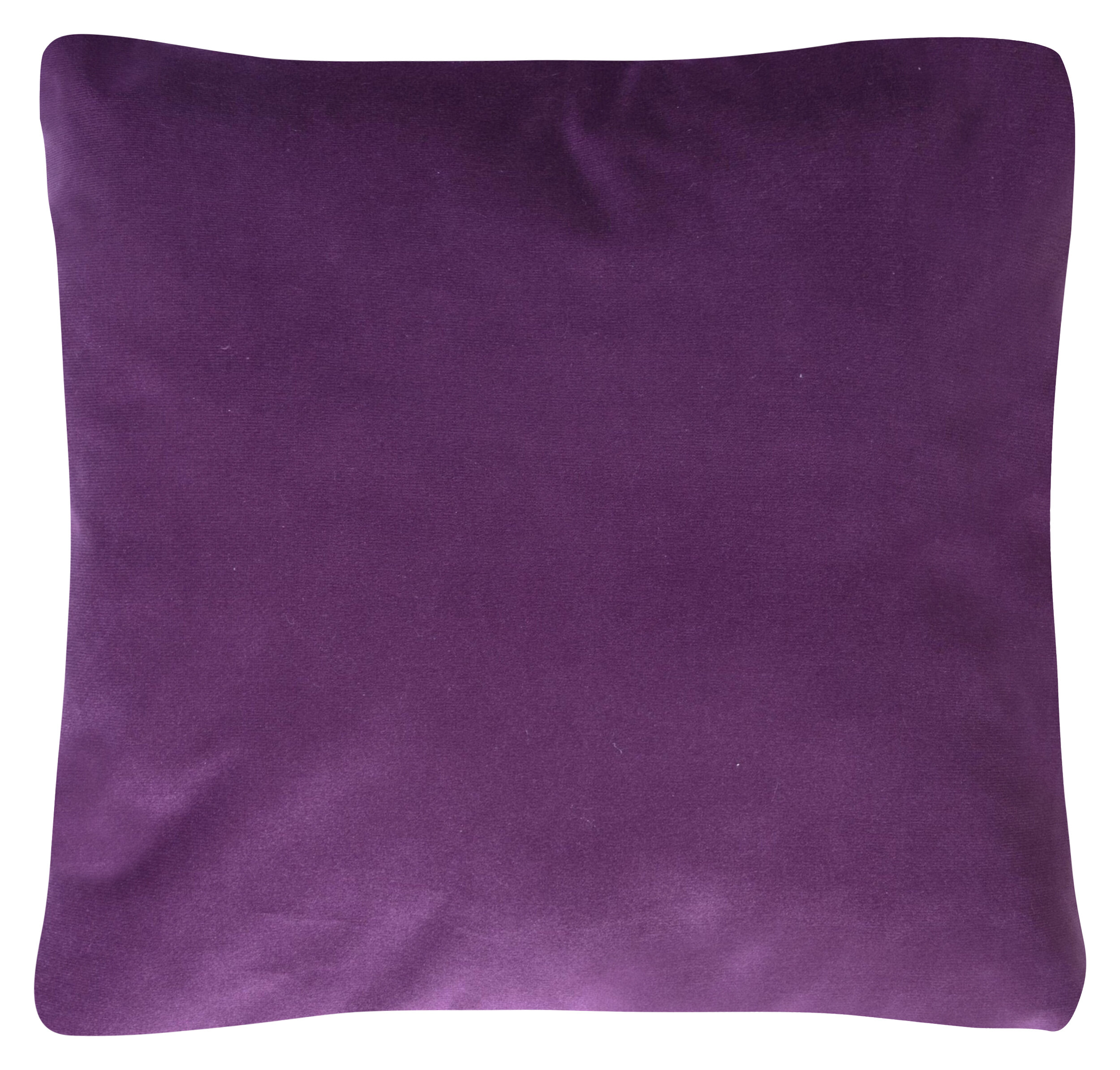 Подушка декоративная Эскар велюр 40х40 см фиолетовая