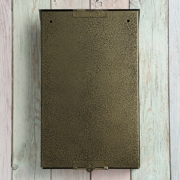 Freshline Ящик почтовый без замка (с петлёй), вертикальный, бронзовый - фотография № 5