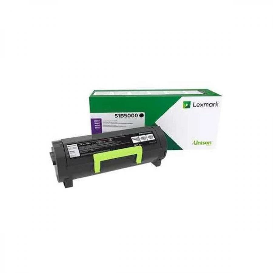 Картридж лазерный Lexmark 51B5000/51B00A0, черный, 2500 страниц, оригинальный для Lexmark MS317dn/MS417dn/MS517dn/MS617dn/MX317dn/MX417de/MX517de/MX617de - фото №1