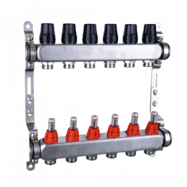 Коллекторная группа для тёплого пола 7 выходов