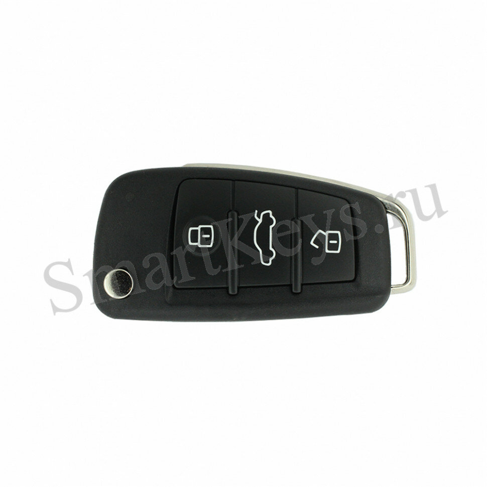 Audi Q7 A6 ключ выкидной 3 кнопки 4F0 837 220AF 433Mhz без keyless