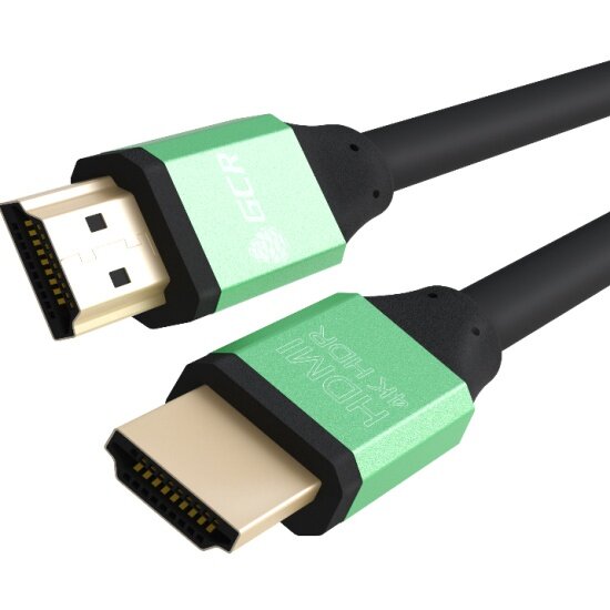 Кабель HDMI GCR -50959, черно-зеленый, 0.5 м