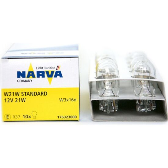 Лампа автомобильная NARVA W21W (W3x16d) 12V 1шт 176323000