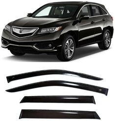 Дефлекторы боковых стекол Cobra Tuning на Acura RDX 2 ll 5d 2013-2018 - Ветровики боковых окон для Акура РДХ 2 ll 5 дверный 2013-2018