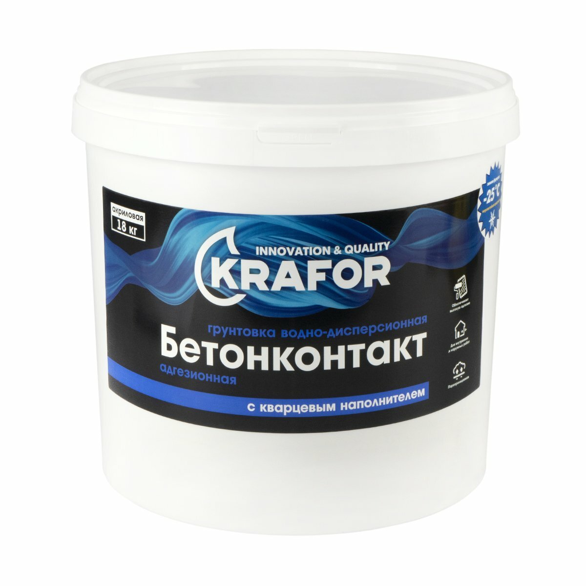 Грунтовка бетон-контакт Krafor, 18 кг