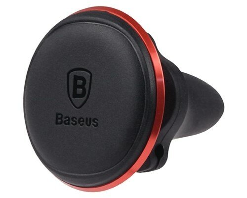 Держатель красный Baseus Magnetic Air Vent Car Mount Holder на решетку обдува