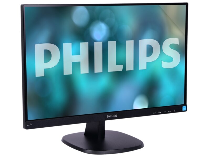 Монитор PHILIPS 21.5" 223V7QSB/00(01), черный