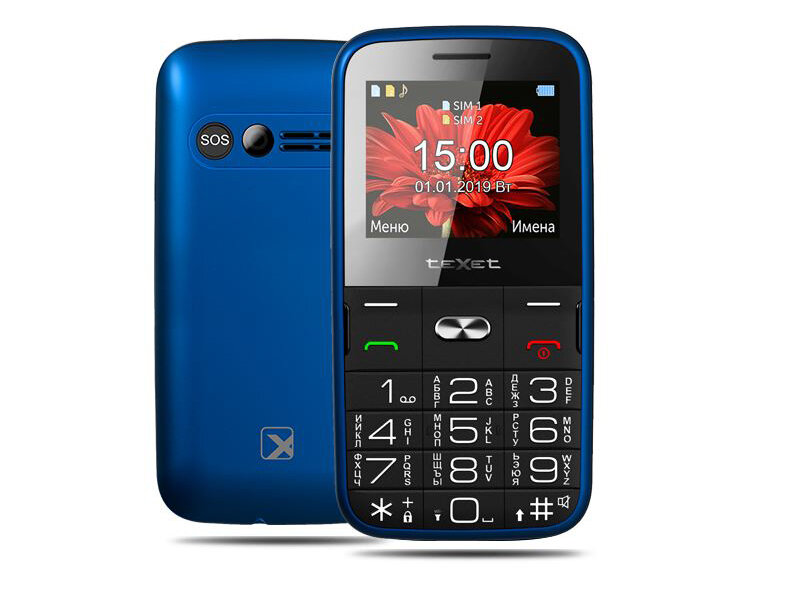 Мобильный телефон teXet TM-B227 Blue