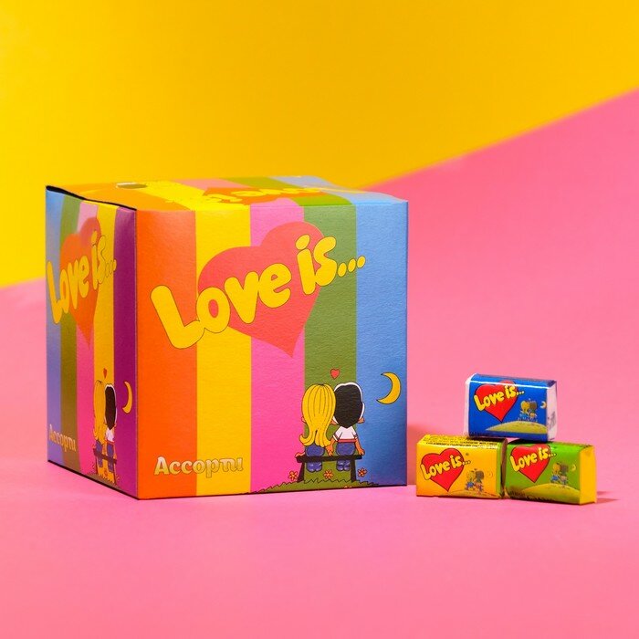 Жевательная резинка Love is, микс, 4.2 г, 50 шт