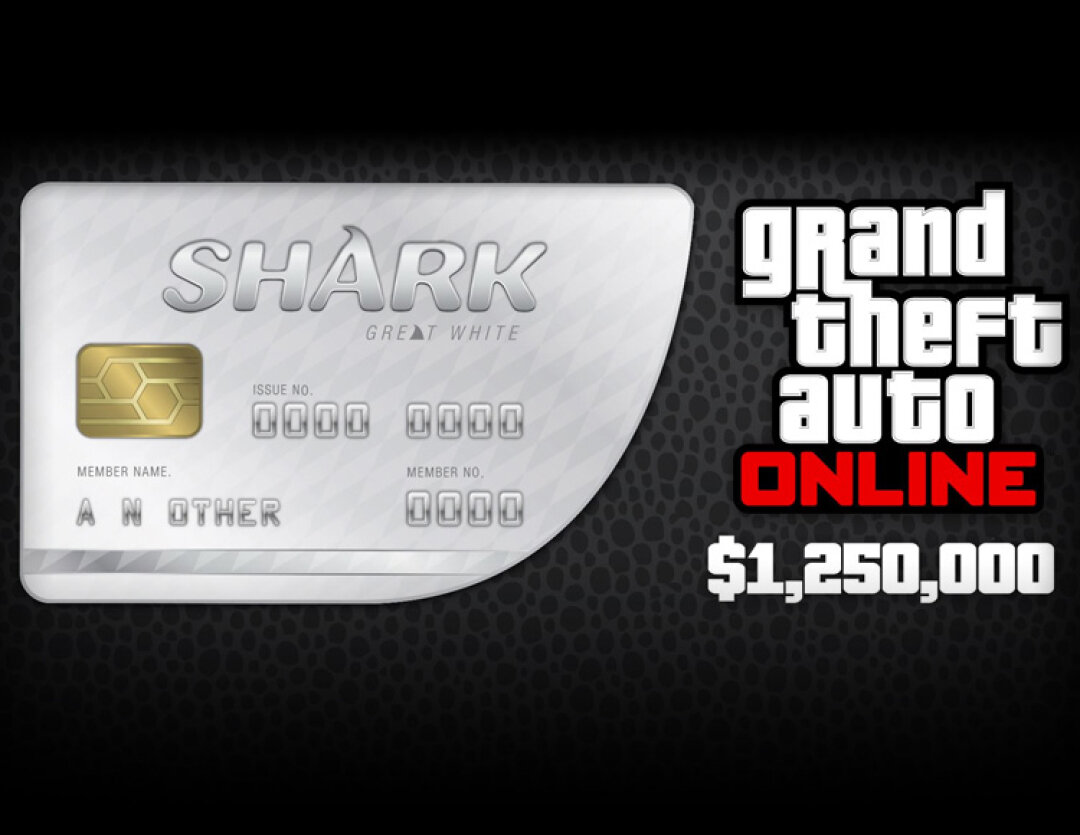 Grand Theft Auto Online: Great White Shark Cash Card (1250000$) (Rockstar Games Launcher)