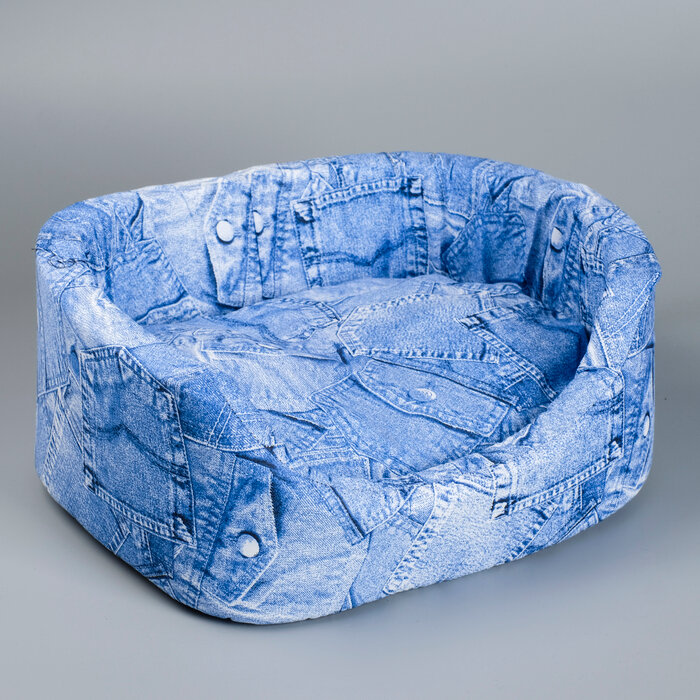 PerseiLine Лежанка №2, с подушкой, 45 х 35 х 16 см микс цветов - фотография № 7