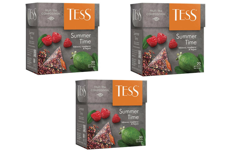 Чай травяной в пирамидках Tess Summer Time (Тесс Самма Тайм) 20*18 г (комплект 3 шт.) 6007897