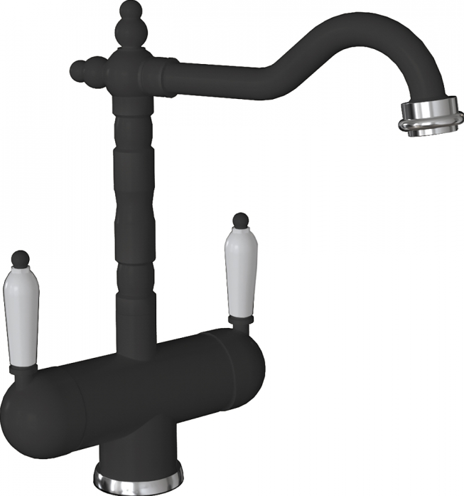 Смеситель Flortek ария FK антрацит 334.21H.2113.302